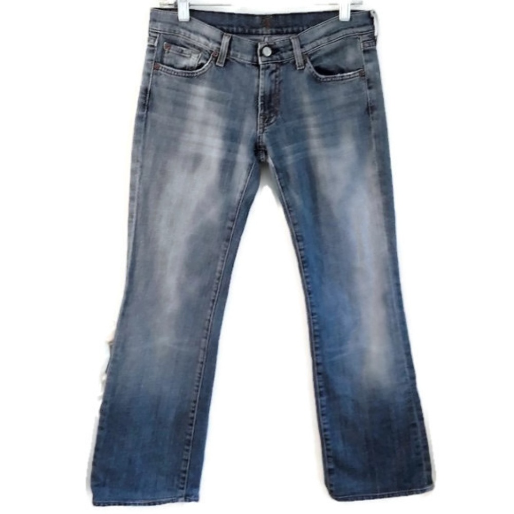 7 For All Mankind Jeans Bootcut Low Rise 28 x 28